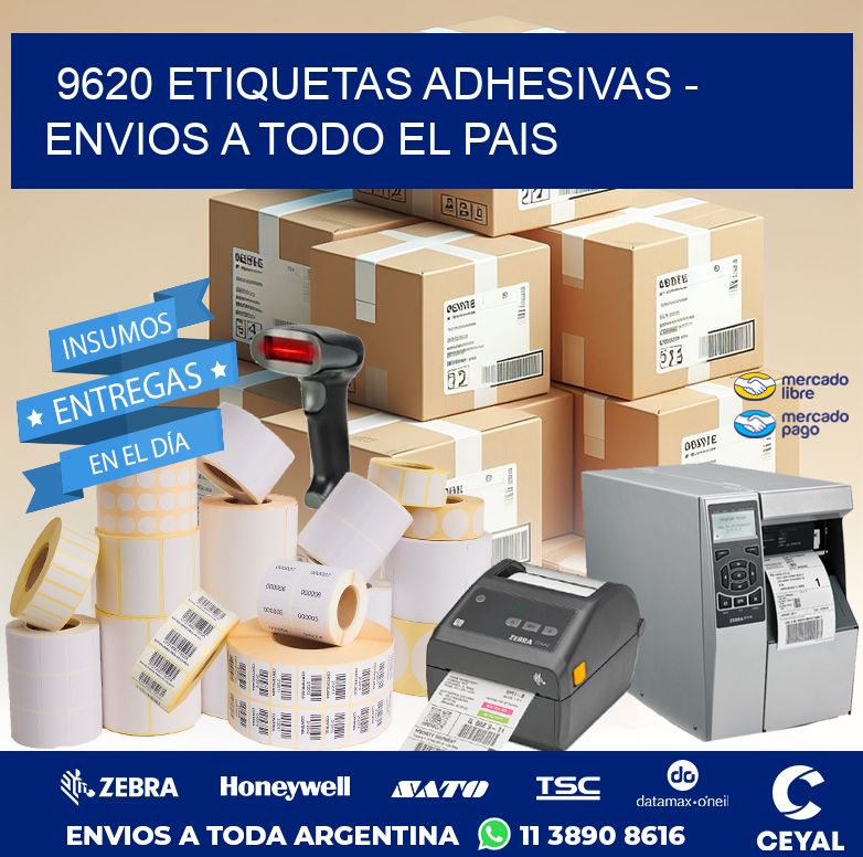 9620 ETIQUETAS ADHESIVAS - ENVIOS A TODO EL PAIS