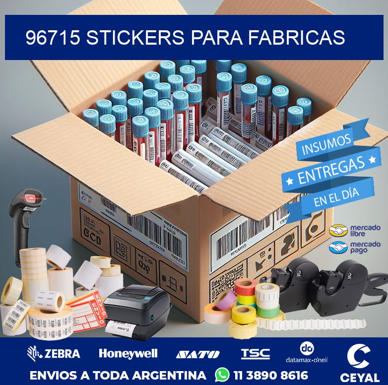 96715 STICKERS PARA FABRICAS