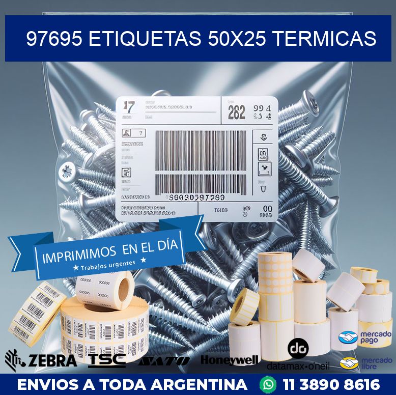 97695 ETIQUETAS 50X25 TERMICAS