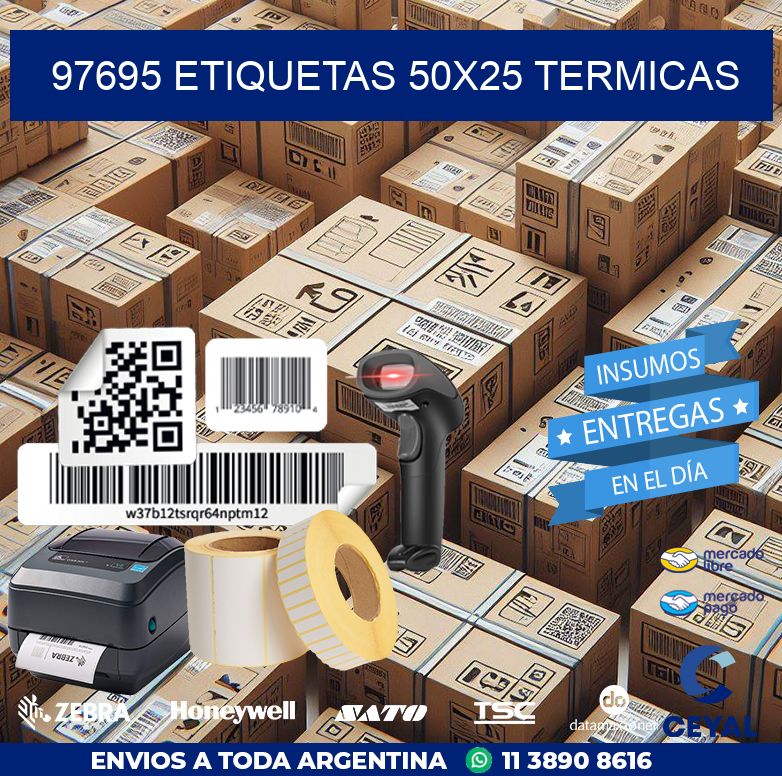 97695 ETIQUETAS 50X25 TERMICAS