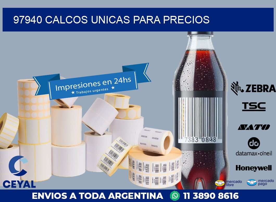 97940 CALCOS UNICAS PARA PRECIOS