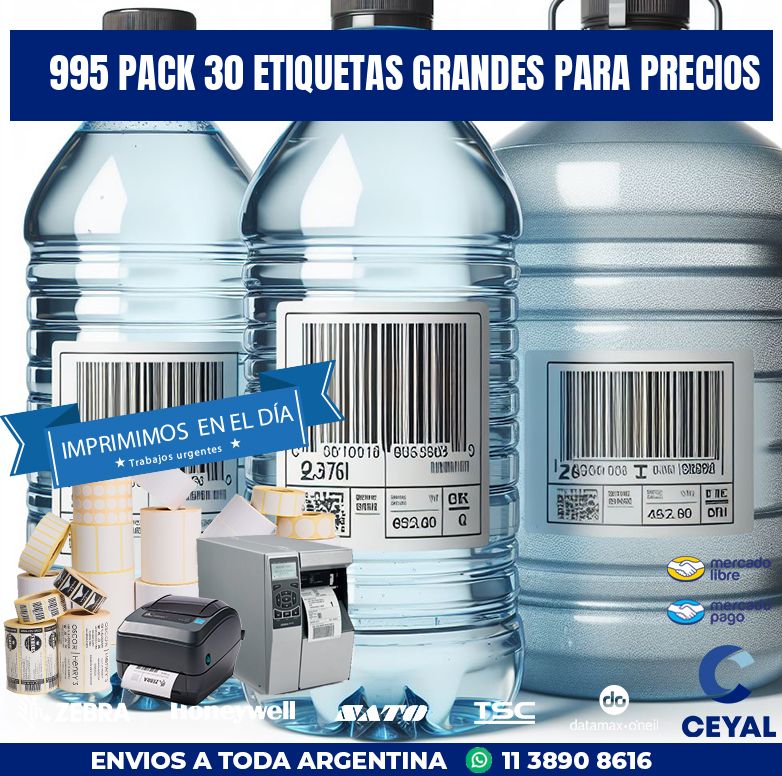 995 PACK 30 ETIQUETAS GRANDES PARA PRECIOS