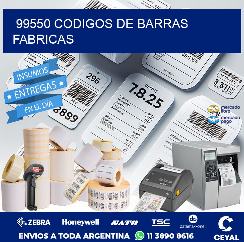 99550 CODIGOS DE BARRAS FABRICAS