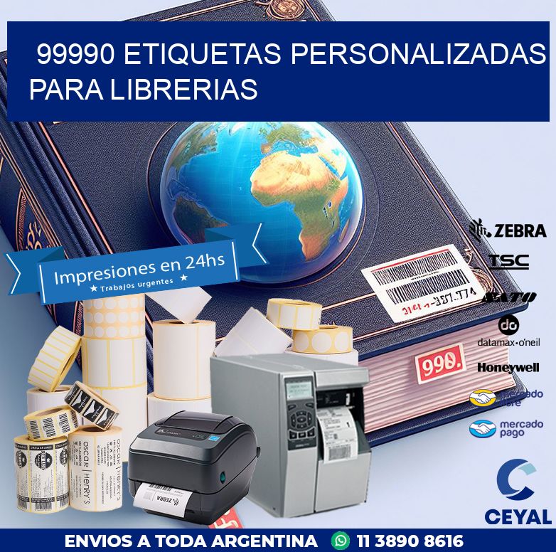 99990 ETIQUETAS PERSONALIZADAS PARA LIBRERIAS