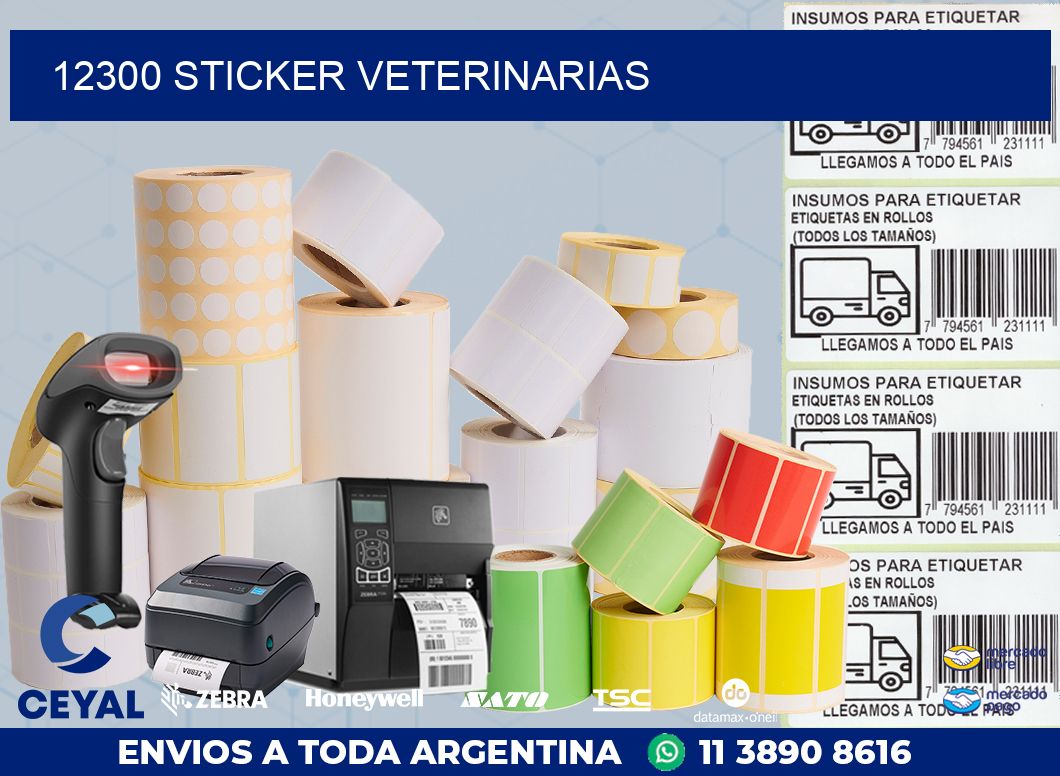 12300 STICKER VETERINARIAS