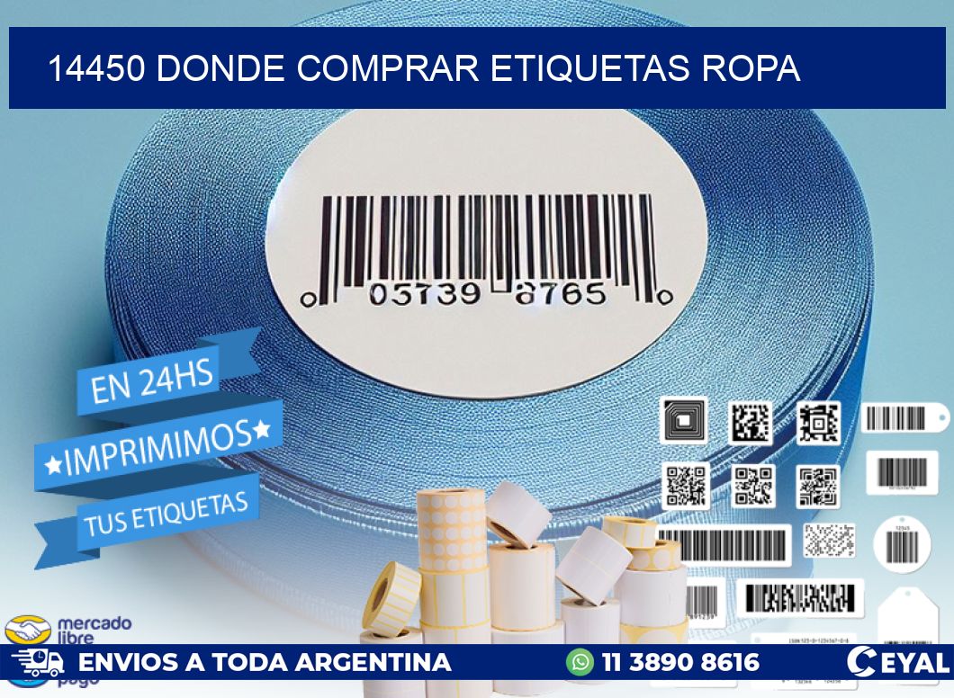 14450 DONDE COMPRAR ETIQUETAS ROPA