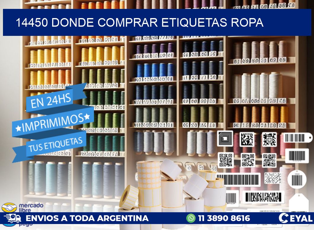 14450 DONDE COMPRAR ETIQUETAS ROPA