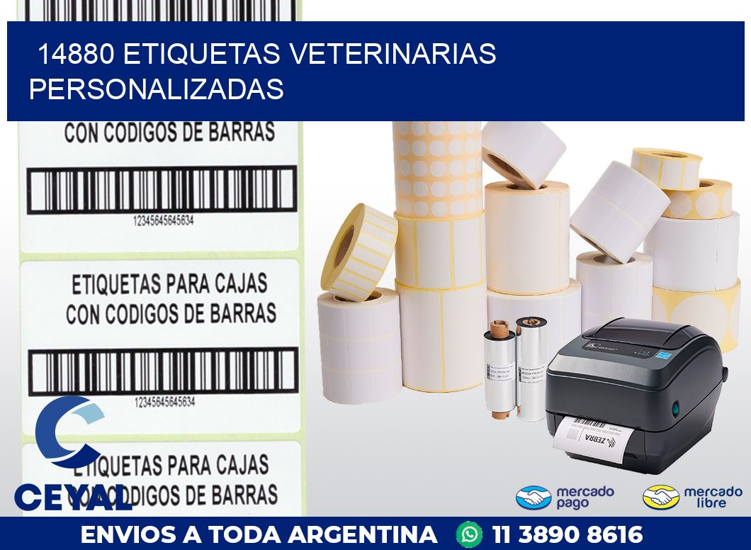 14880 ETIQUETAS VETERINARIAS PERSONALIZADAS