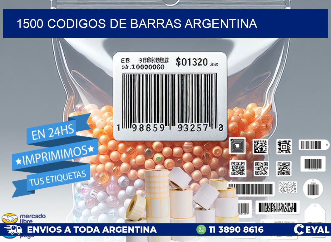 1500 CODIGOS DE BARRAS ARGENTINA