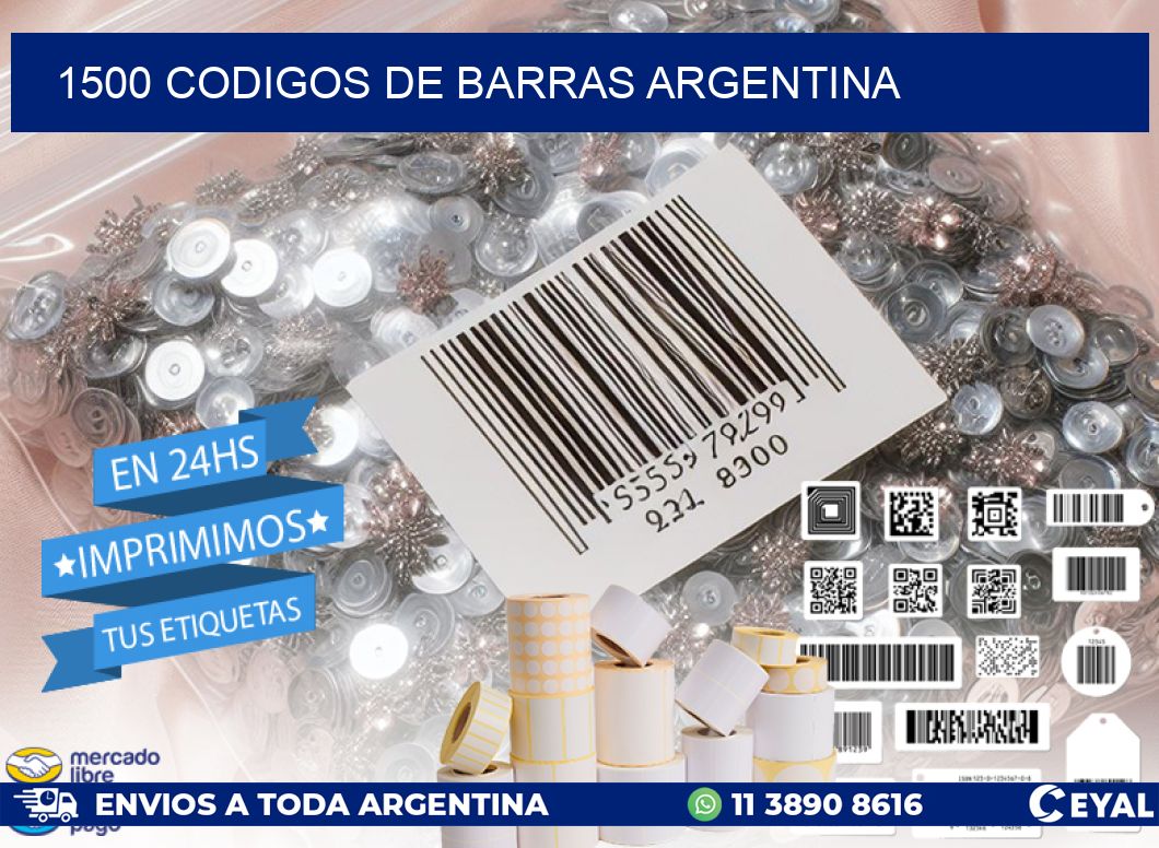 1500 CODIGOS DE BARRAS ARGENTINA