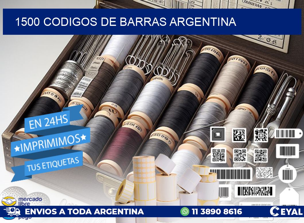 1500 CODIGOS DE BARRAS ARGENTINA