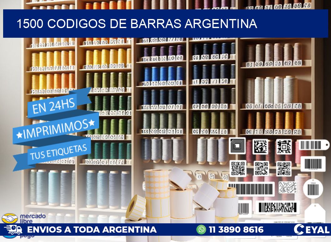 1500 CODIGOS DE BARRAS ARGENTINA