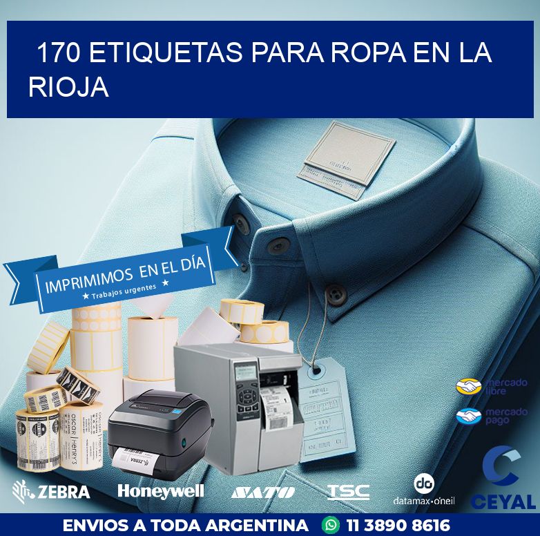 170 ETIQUETAS PARA ROPA EN LA RIOJA