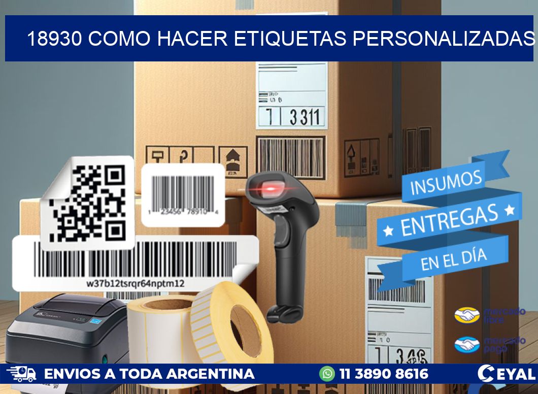 18930 como hacer etiquetas personalizadas