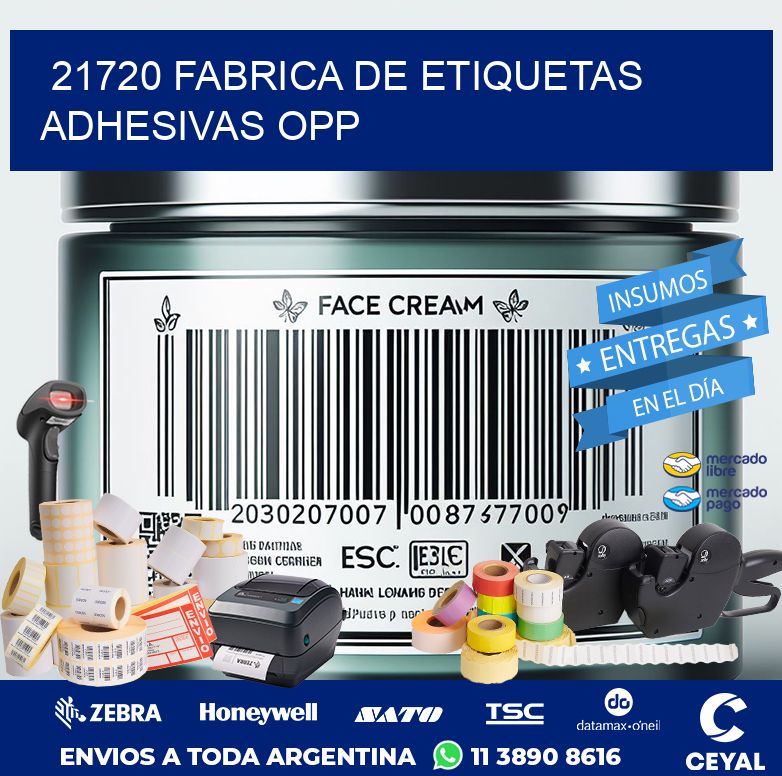 21720 FABRICA DE ETIQUETAS ADHESIVAS OPP