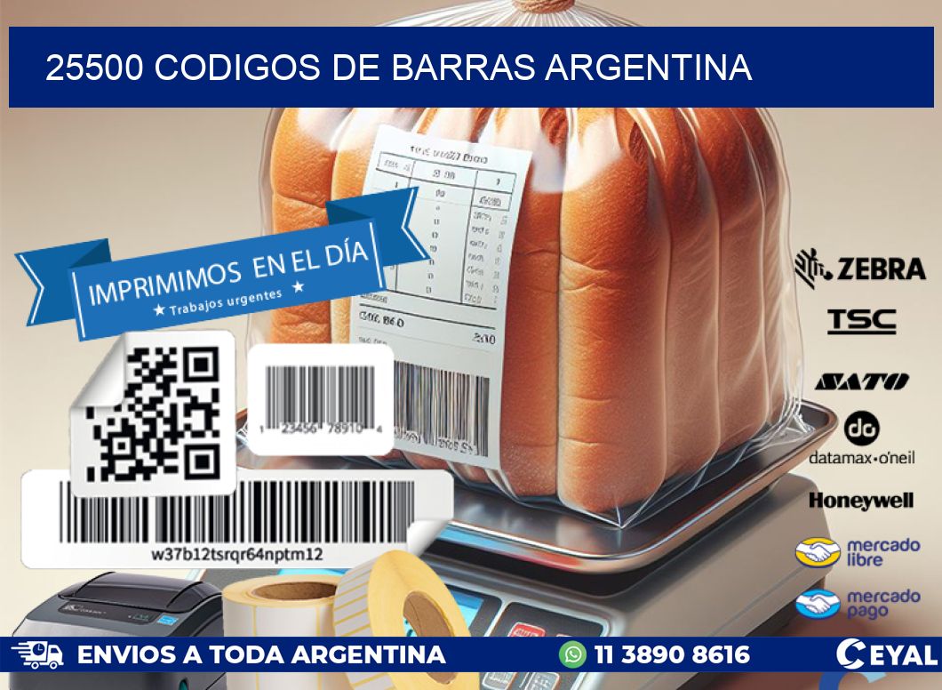 25500 CODIGOS DE BARRAS ARGENTINA