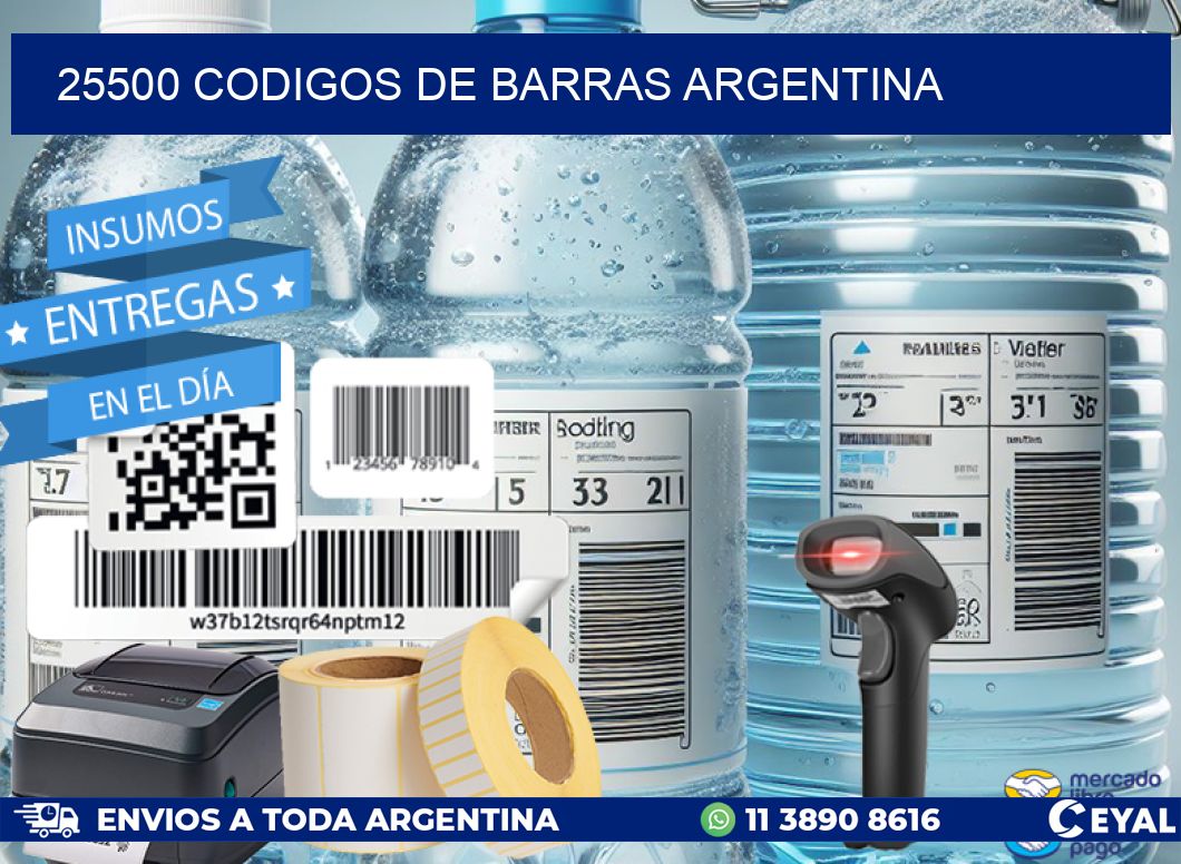 25500 CODIGOS DE BARRAS ARGENTINA