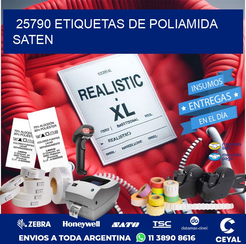 25790 ETIQUETAS DE POLIAMIDA SATEN