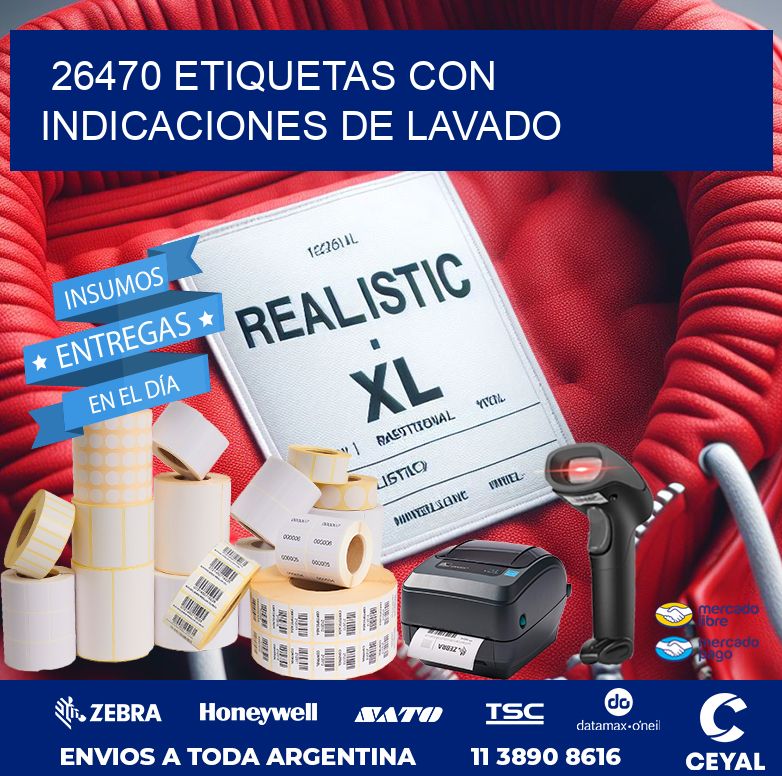 26470 ETIQUETAS CON INDICACIONES DE LAVADO
