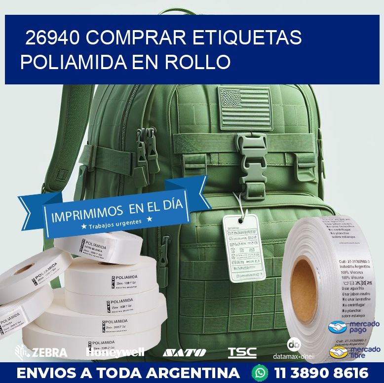 26940 COMPRAR ETIQUETAS POLIAMIDA EN ROLLO