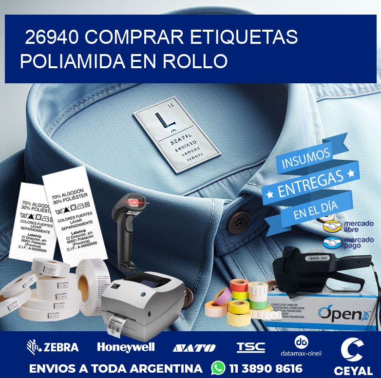 26940 COMPRAR ETIQUETAS POLIAMIDA EN ROLLO