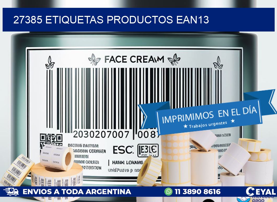 27385 etiquetas productos ean13