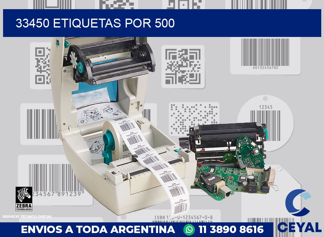 33450 ETIQUETAS POR 500