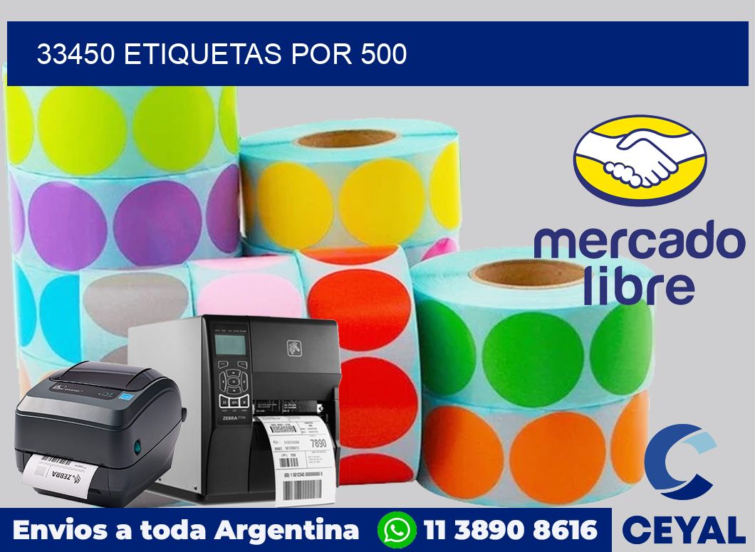 33450 ETIQUETAS POR 500