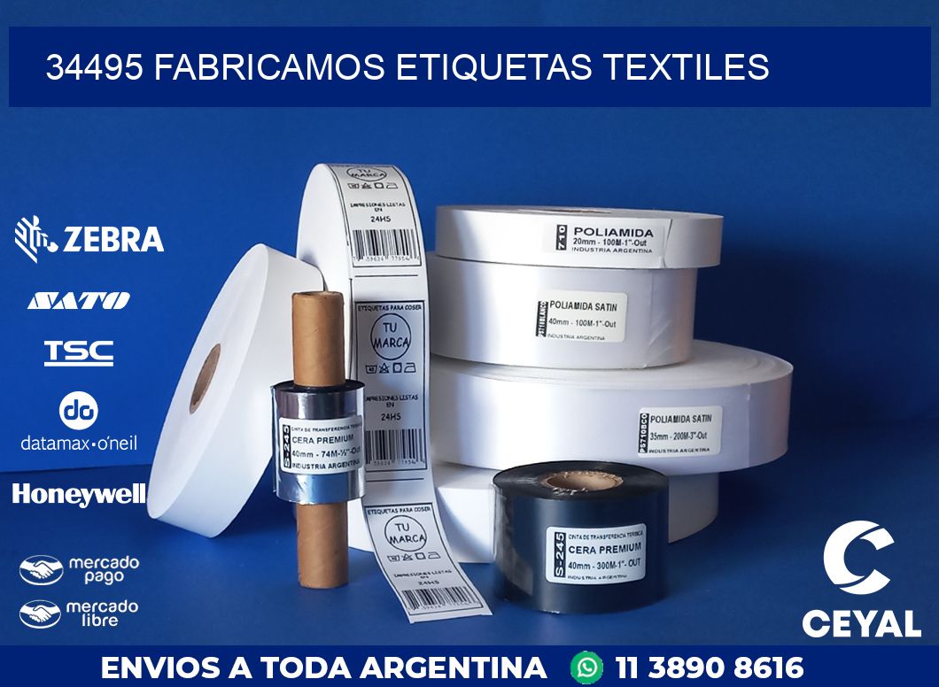 34495 FABRICAMOS ETIQUETAS TEXTILES
