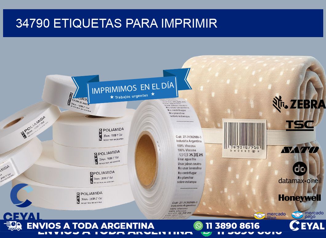 34790 ETIQUETAS PARA IMPRIMIR