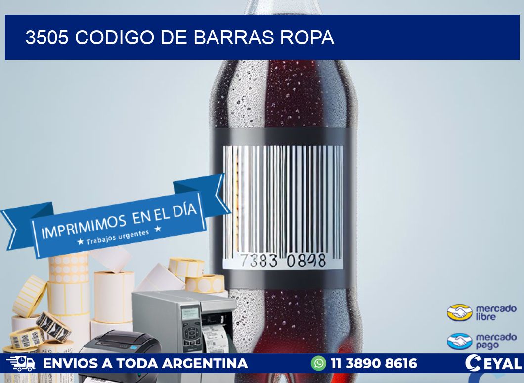 3505 CODIGO DE BARRAS ROPA