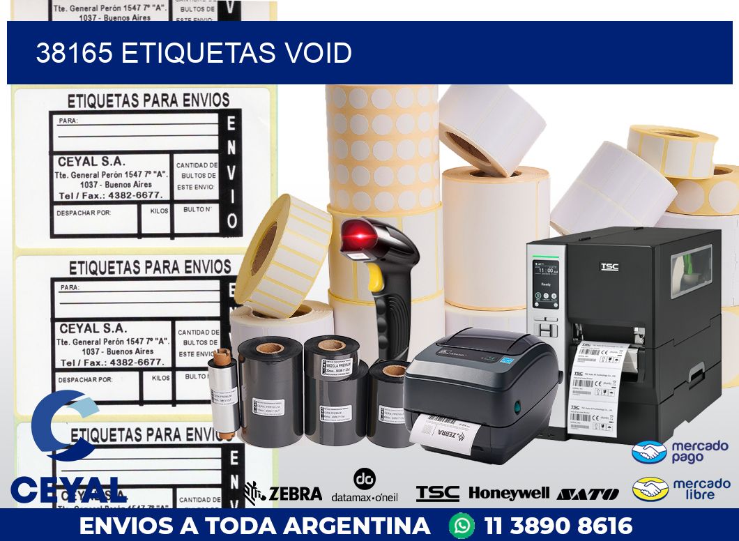 38165 ETIQUETAS VOID