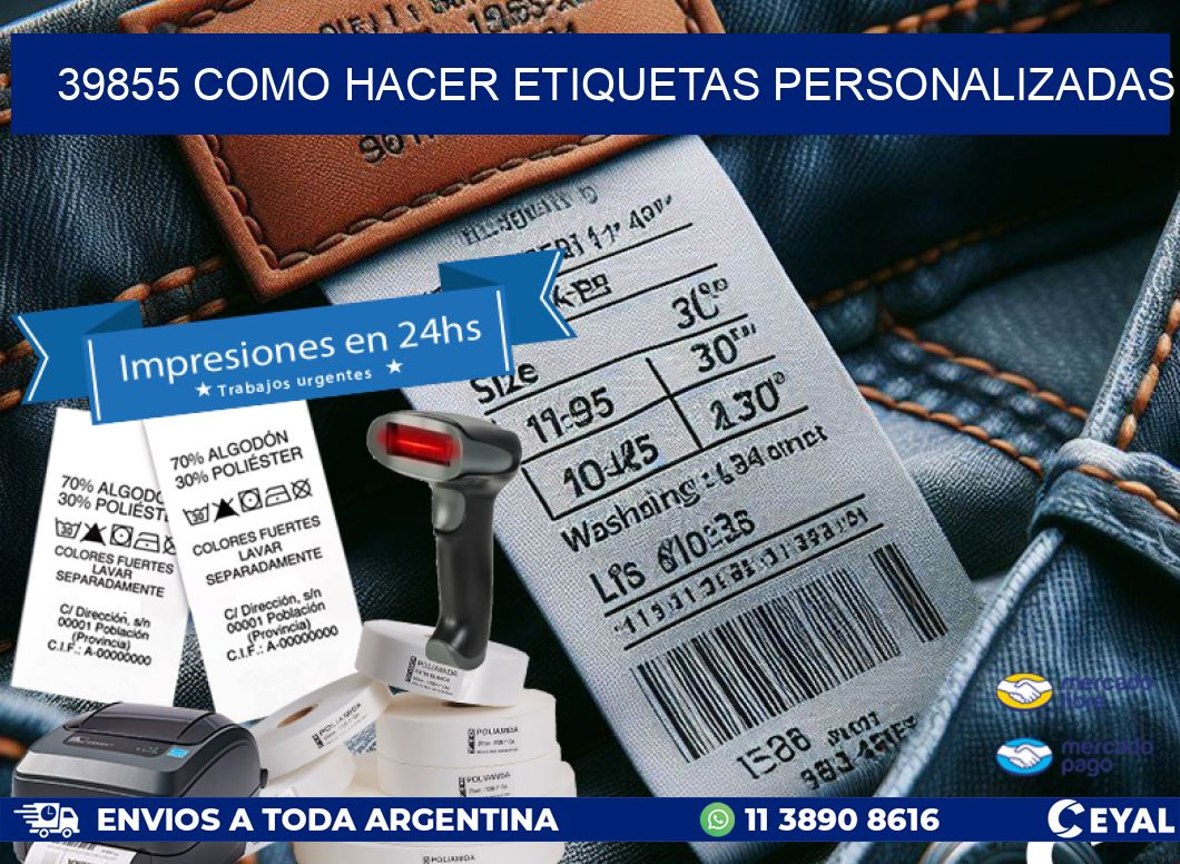 39855 como hacer etiquetas personalizadas