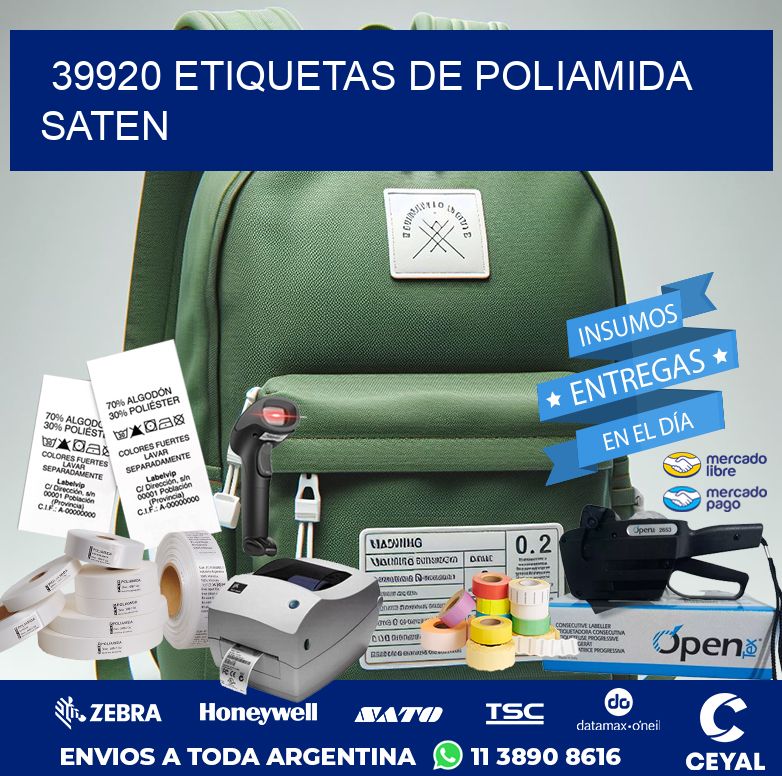 39920 ETIQUETAS DE POLIAMIDA SATEN
