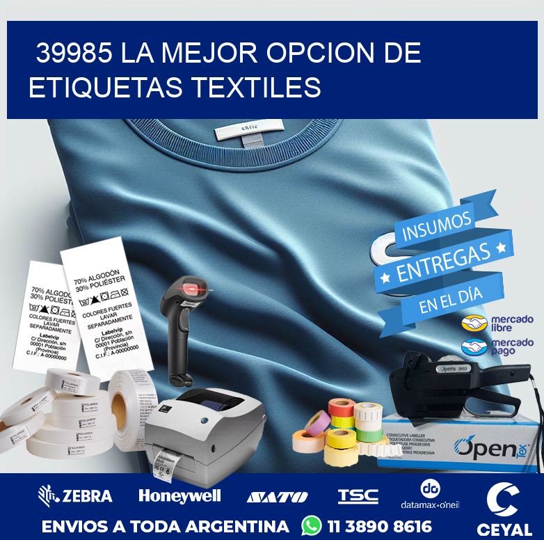 39985 LA MEJOR OPCION DE ETIQUETAS TEXTILES