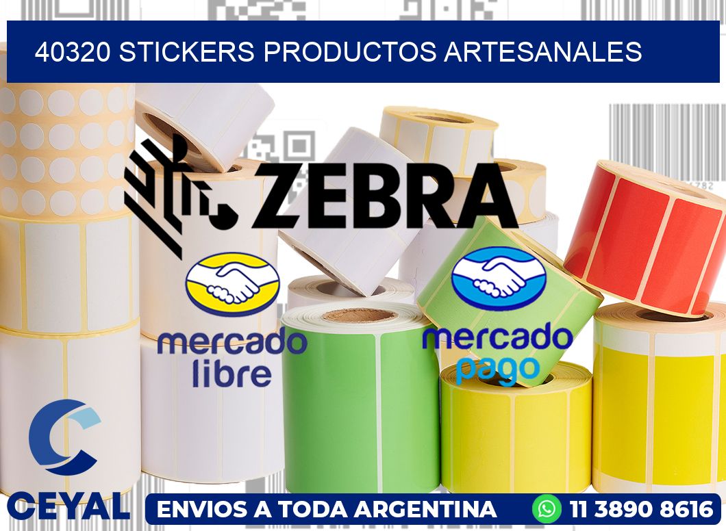 40320 stickers productos artesanales