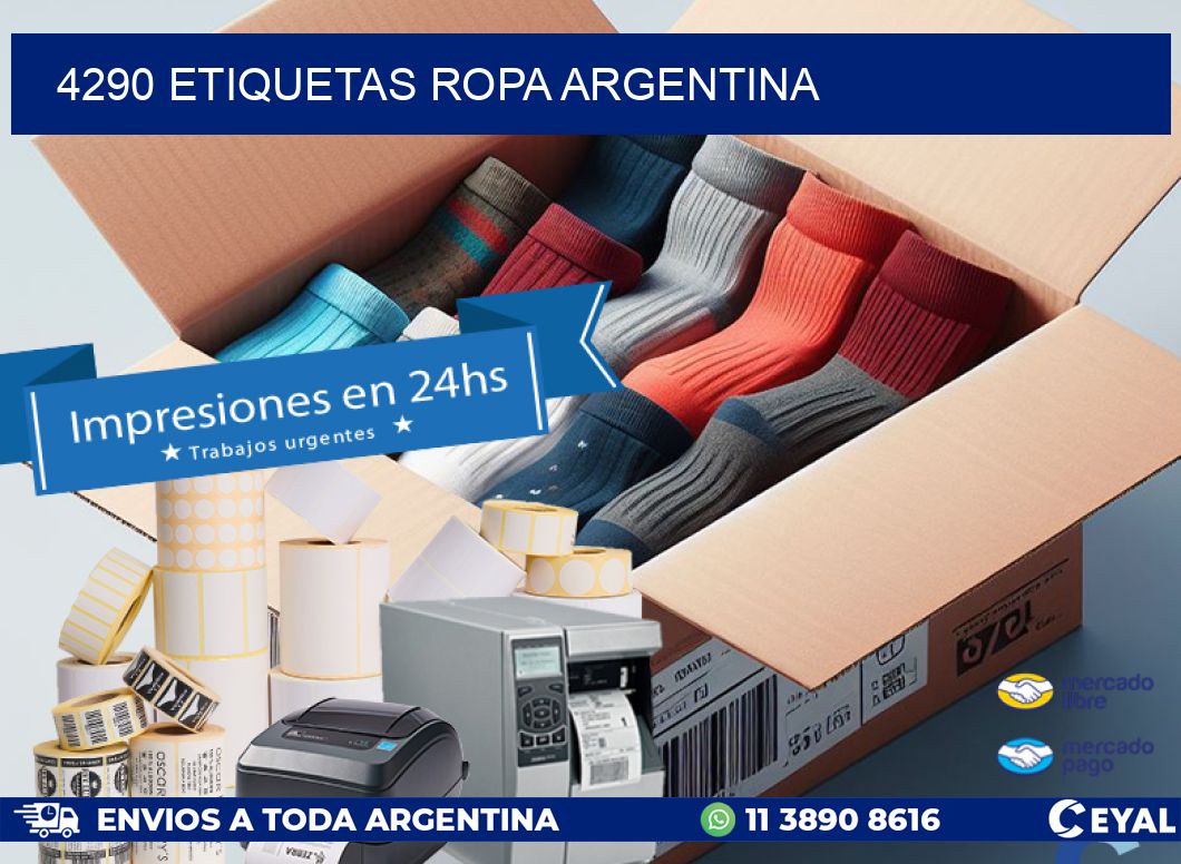 4290 ETIQUETAS ROPA ARGENTINA