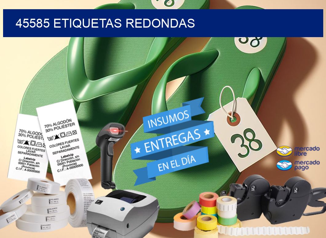 45585 ETIQUETAS REDONDAS