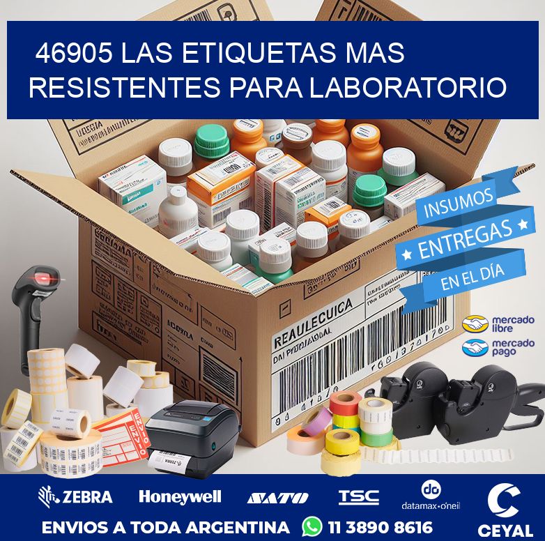 46905 LAS ETIQUETAS MAS RESISTENTES PARA LABORATORIO