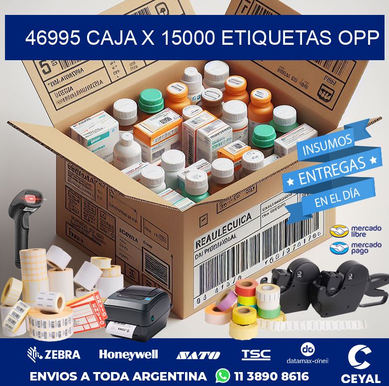 46995 CAJA X 15000 ETIQUETAS OPP