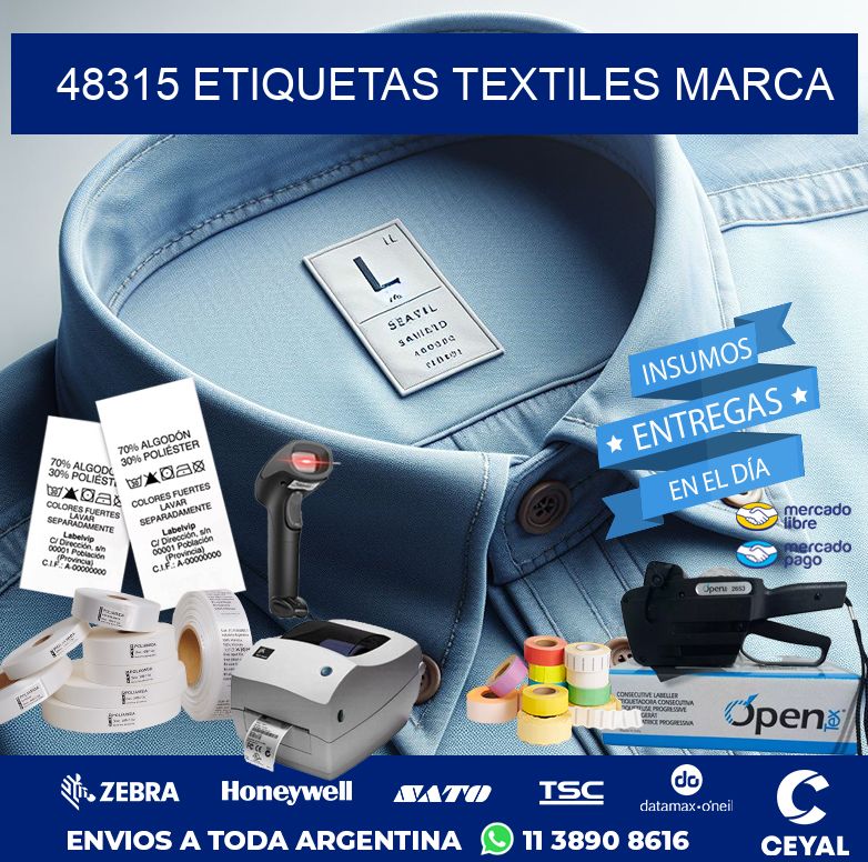 48315 ETIQUETAS TEXTILES MARCA