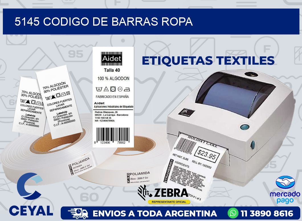 5145 CODIGO DE BARRAS ROPA