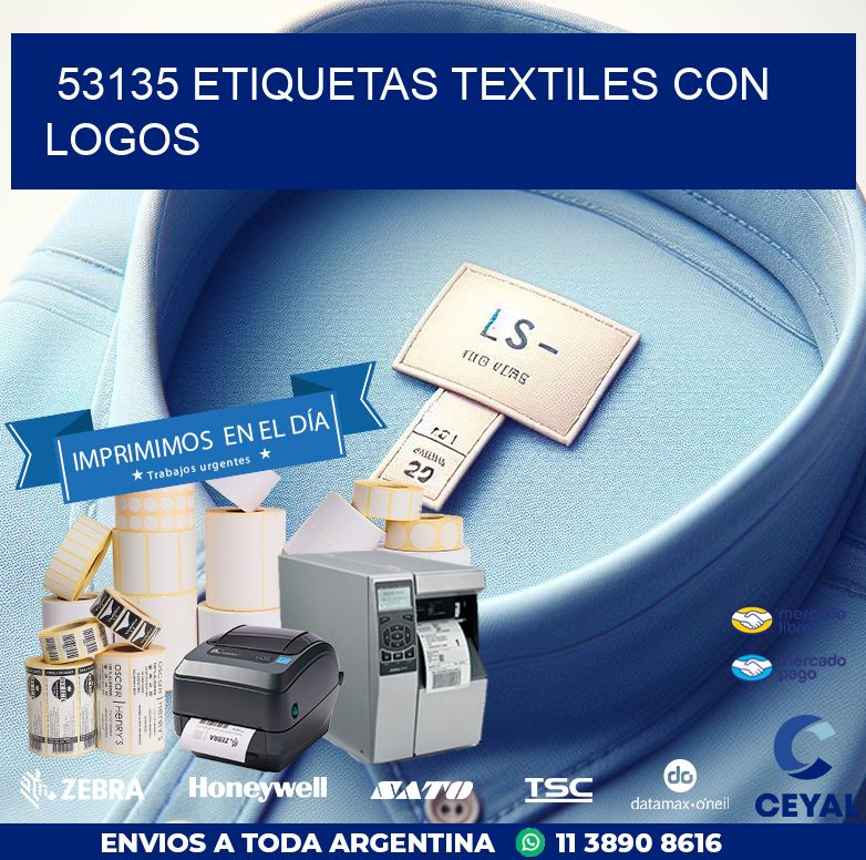 53135 ETIQUETAS TEXTILES CON LOGOS