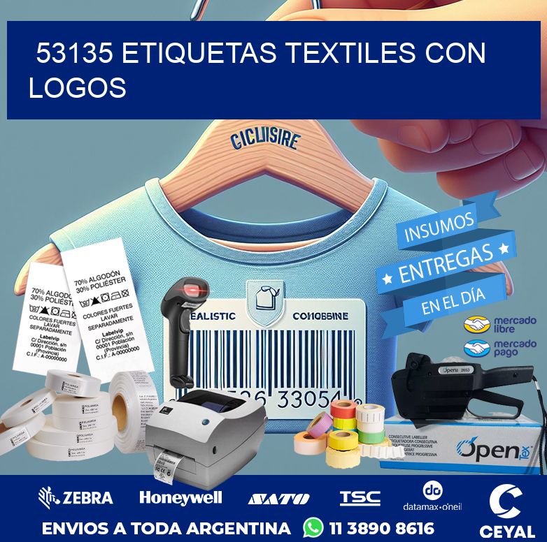 53135 ETIQUETAS TEXTILES CON LOGOS