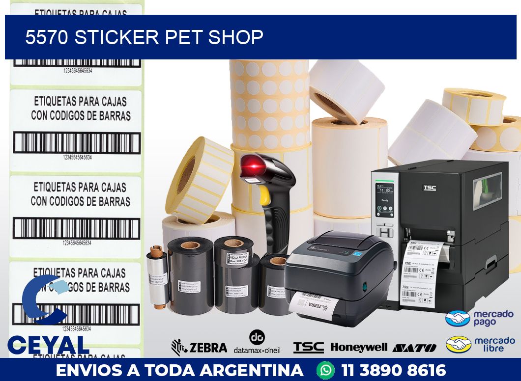 5570 STICKER PET SHOP