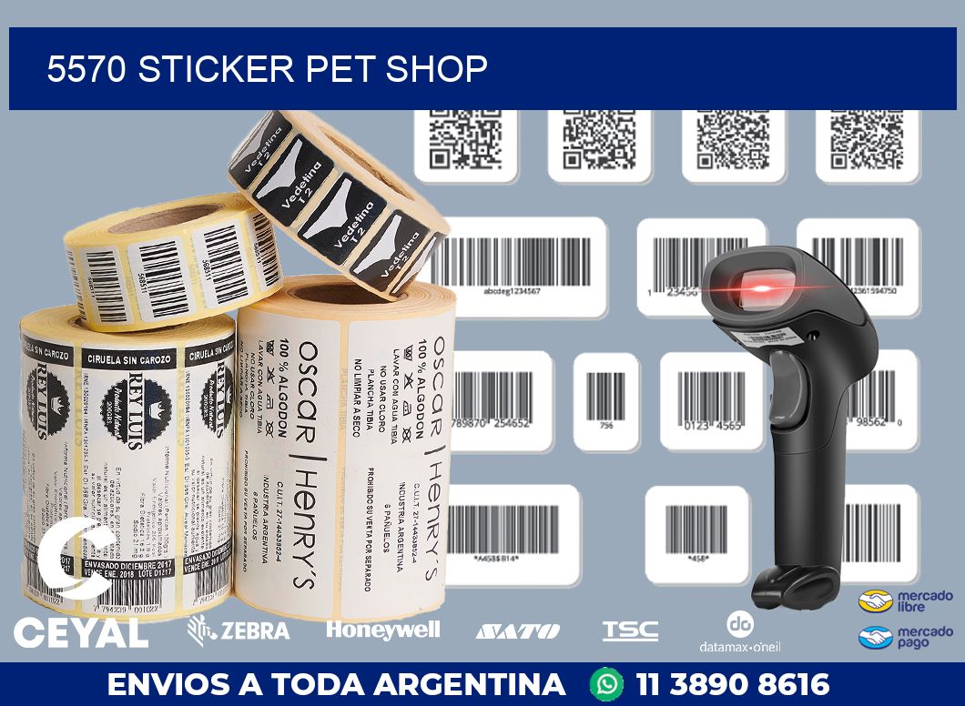 5570 STICKER PET SHOP