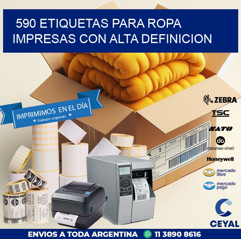 590 ETIQUETAS PARA ROPA IMPRESAS CON ALTA DEFINICION