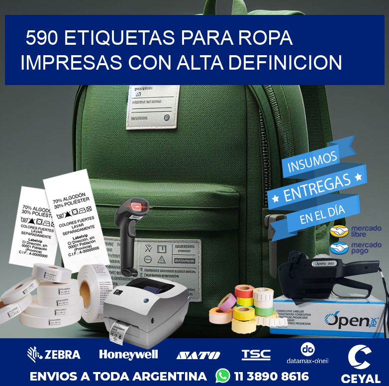 590 ETIQUETAS PARA ROPA IMPRESAS CON ALTA DEFINICION