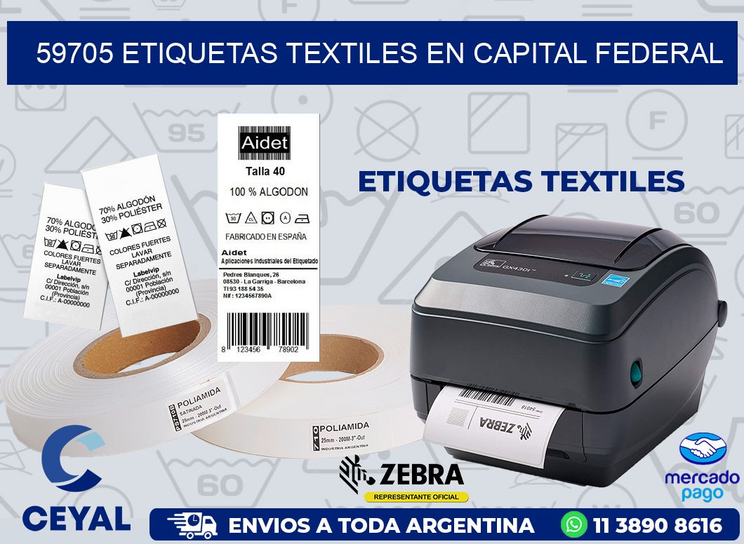 59705 ETIQUETAS TEXTILES EN CAPITAL FEDERAL