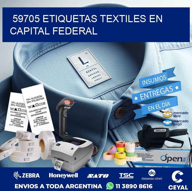 59705 ETIQUETAS TEXTILES EN CAPITAL FEDERAL